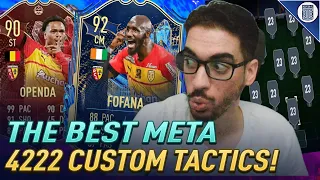 THE BEST META 4222 FORMATION & CUSTOM TACTICS FOR FIFA 23 ULTIMATE TEAM