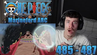 Whitebeard vs. The Blackbeard Pirates! Blackbeard's Plot Revealed | One Piece - 485 - 487 | Reaction