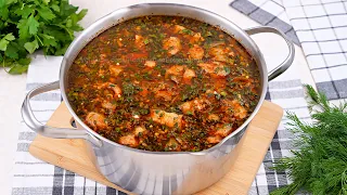 Грузинский Суп-Харчо с говядиной! Вкусный, сытный, ароматный наваристый суп с кавказским колоритом