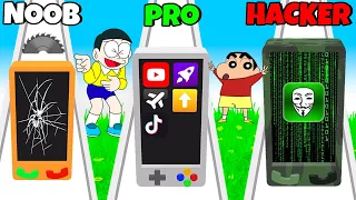Shinchan And Nobita Run For Mobile 😂😍|| Funny Game Phone Run 3d || Shinchan And Nobita Game