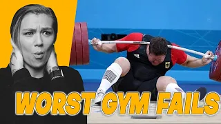 AMERICAN REACTS TO WORST GYM FAILS | AMANDA RAE