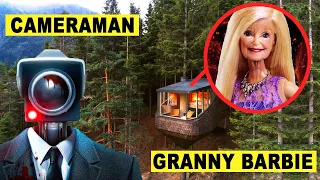 Drohne überwacht GRANNY BARBIE vs CAMERAMAN im WALD um 3 UHR mittags!!