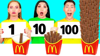 100 Ăn Lớp Thách thức | Những khoảnh khắc hài hước HAHANOM Challenge