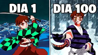 100 DIAS no DEMON SLAYER - O Filme