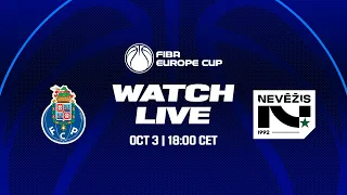 FC Porto v Nevezis-Optibet Kedainai | Full Basketball Game | FIBA Europe Cup 2023-24