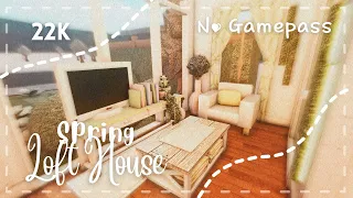 Roblox Bloxburg - No Gamepass Loft Spring Budget House - Minami Oroi