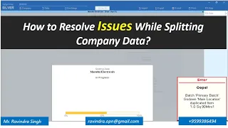 How to Resolve Issues While Splitting Company Data?