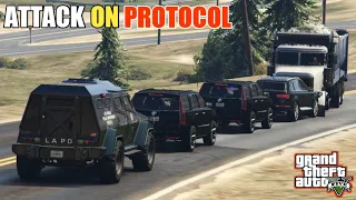 GTA 5 | Attack On Police Protocol | The Lost Gang Trying To Rescue The  Minister | Game Loverz