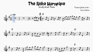 The Rake Hornpipe (Krusty Krab Theme) - G Major - Sheet Music