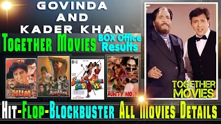 Govinda and Kader Khan Together Movies with Box Office Collection Analysis All Movies List