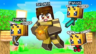 ¡Paso Minecraft PERO las ABEJAS son mis MASCOTAS! 😂🐝 SRGATO MINECRAFT PERO