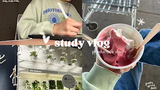 study vlog 📚 late night studying, going to ikea, unboxing &honey products, getting bubble tea