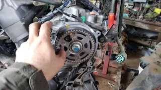 2005 honda pilot 3.5 timing marks plus engine removal tips