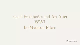 Facial Prosthetics and Art After WWI