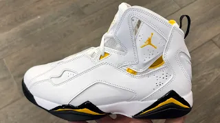 Air Jordan True Flight White Black Yellow Shoes