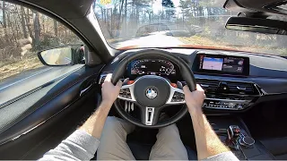 BMW M5 Competition: POV, First Drive (Binaural Audio ASMR)