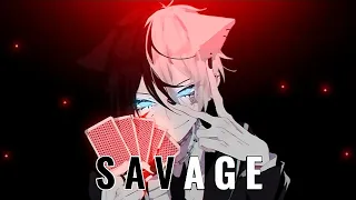 Nightcore - Savage - [Lyrics] - (Male Version)