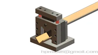 L Angle Steel Cutting Die design - Khuôn cắt thép góc