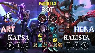 RJ Art Kai'Sa vs Hena Kalista Bot - KR Patch 11.3