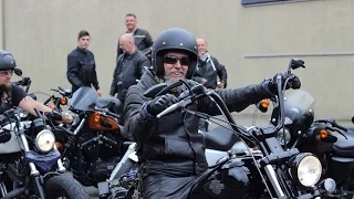 120 Harley Davidson Sportsters Riding in London Town