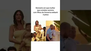 Momento em que mulher que cometeu racismo com filhos de Giovanna Ewbank é presa