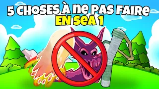 Top 5 Des PIRES ERREURS à Faire Dans Le Sea 1 (Blox Fruits)