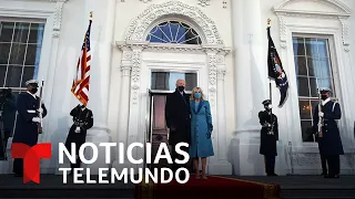 En video: El presidente, Joe Biden, y su familia ingresan a la Casa Blanca | Noticias Telemundo