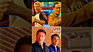 Johnny and Chozen vs Daniel and Mike from cobra kai #cobrakai #vs #johnnylawrence #daniellarusso