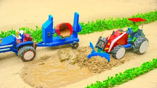 DIY Broken Road With Mini Tractor | Mini Mixture Machine | Science Projects | @NiceCreator2