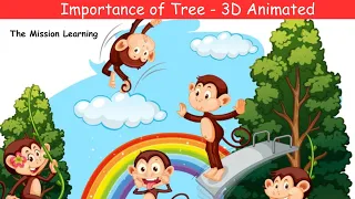 3d animated | Importance of trees - Facts about trees for kids - Why do we need trees | plants |