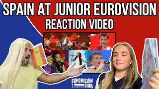 Spain at Junior Eurovision (Reaction Video) | Eurovision Hub