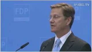 Guido Westerwelle: "Es ist Deutschland hier" (kein Englisch bitte)