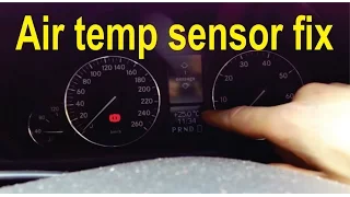 How to fix the air temperature sensor on a Mercedes (W203)