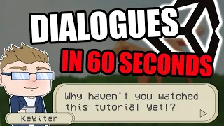 How to make dialogue system | Unity in 60 seconds