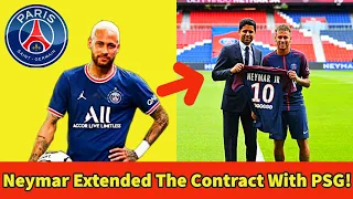 Neymar Jr Extended The Contract With PSG! | Brazilian Footballer | Nasser Al-Khelaifi