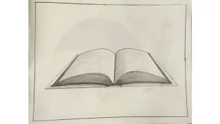 OPEN BOOK DRAWING // HOW TO DRAW AN OPEN BOOK BY USING METHODS. মেলা কিতাপৰ ছবি.