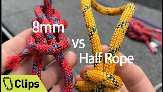 Is accessory cord stronger than half rope?