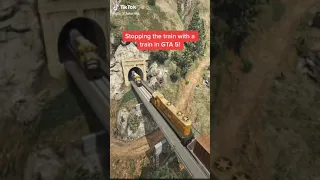 Stopping the train with a train in GTA 5!