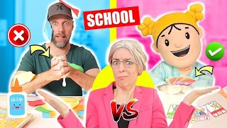 OUDERS OP SCHOOL vs KINDEREN OP SCHOOL! * Wie Kunnen Er Beter Leren? ♥DeZoeteZusjes♥