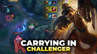 RANK 1 AKSHAN 1V9 CARRIES IN A CHALLENGER GAME