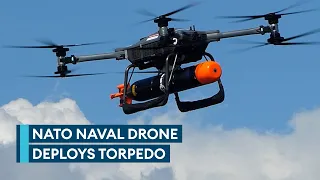 T-600 drone deploys torpedo during Nato tech experimentation exercise