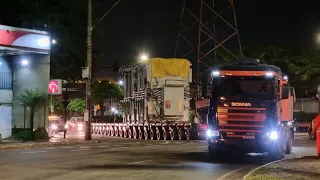 O indivisível que parou a noite em Contagem 👏🏻👏🏻👏🏻 #transporte #especial #pesopesado #rodoviario