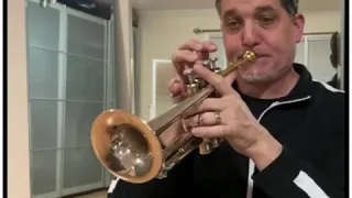 Abblasen by Gottfried Reiche (Theme to CBS "Sunday Morning") on Yamaha 9835 Piccolo Trumpet