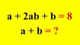 A Nice Math Olympiad Algebra Problem