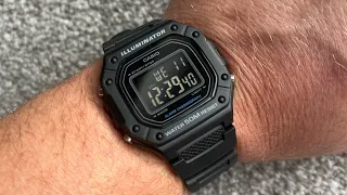 Casio W-218H unboxing and review (negative display)