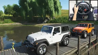 Jeep Wrangler - Forza Horizon 4 Online | Logitech g29 gameplay