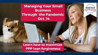 Managing your small business through the Pandemic - Oct. 14