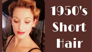 1950's Short Hairstyle-Using a Roller Set