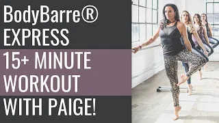 Cardio EXPRESS BARRE Workout with Paige!