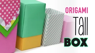 Tall Origami Box Instructions - Any Size - DIY